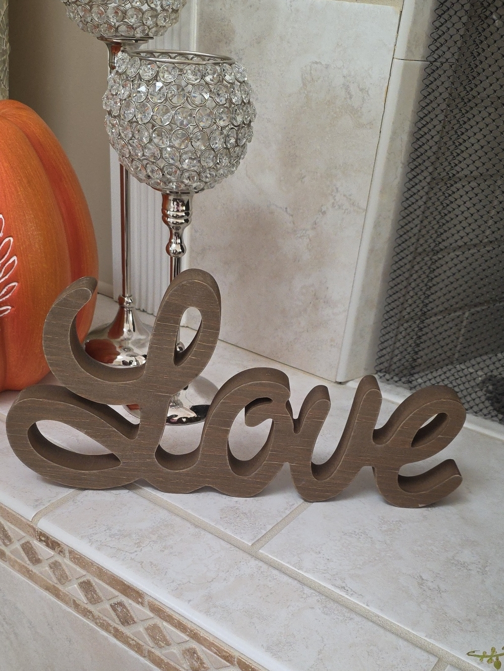 🌟🤎 Love Script Wooden Wall/Shelf Decor - Brown 🤎🌟